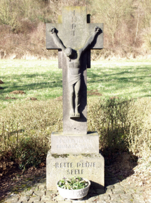Wegkreuz "Rette deine Seele"