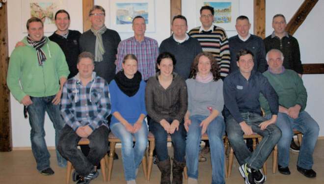 Der neue Vorstand vom Dorffestausschu� in Bad Bodendorf