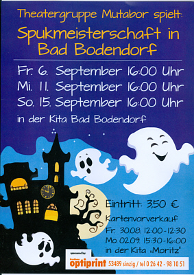 Theatergruppe MUTABOR aus Bad Bodendorf l�dt ein