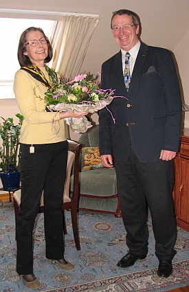 Martina V�lkner mit Hans-Otto Schade