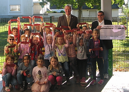 Gewerbeverein besucht Erstkl�ssler der Grundschule in Bad Bodendorf